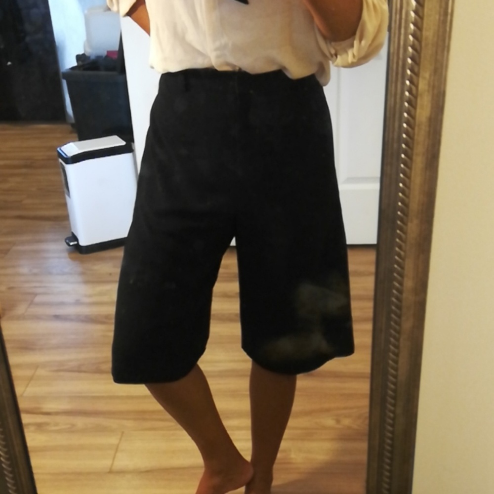 T length black culottes